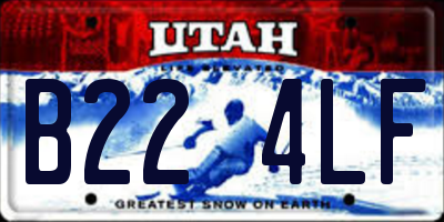 UT license plate B224LF
