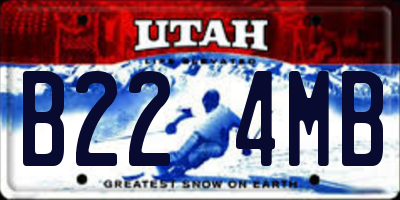 UT license plate B224MB