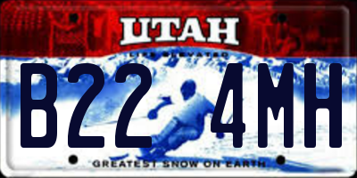 UT license plate B224MH