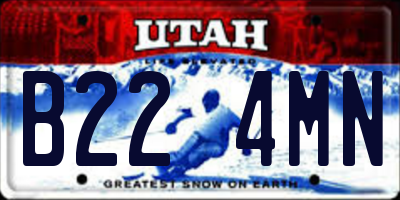UT license plate B224MN