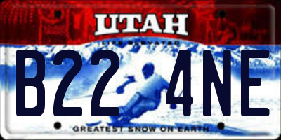 UT license plate B224NE