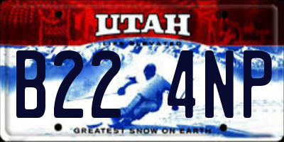 UT license plate B224NP