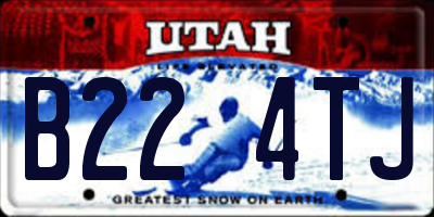 UT license plate B224TJ