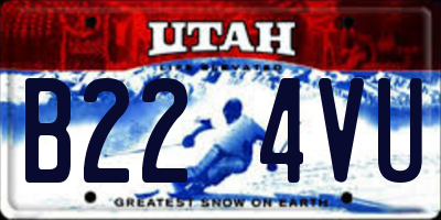 UT license plate B224VU
