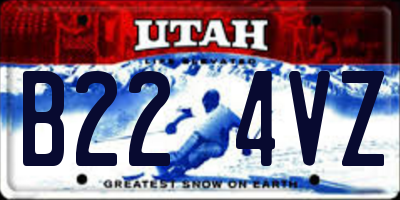 UT license plate B224VZ