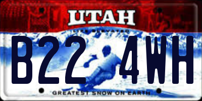 UT license plate B224WH