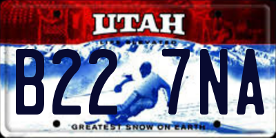 UT license plate B227NA