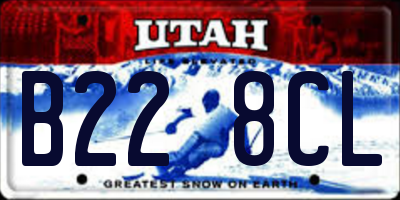 UT license plate B228CL