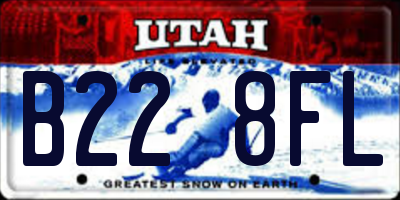 UT license plate B228FL