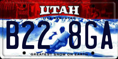 UT license plate B228GA