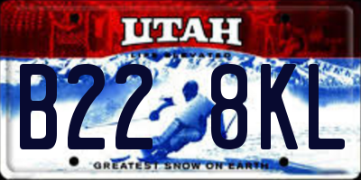 UT license plate B228KL