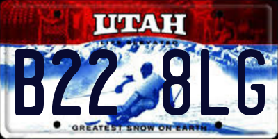 UT license plate B228LG