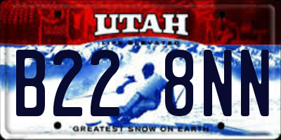 UT license plate B228NN