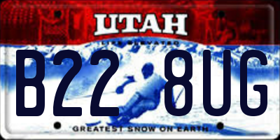 UT license plate B228UG