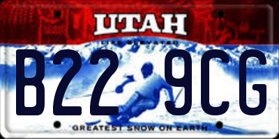 UT license plate B229CG