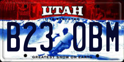 UT license plate B230BM