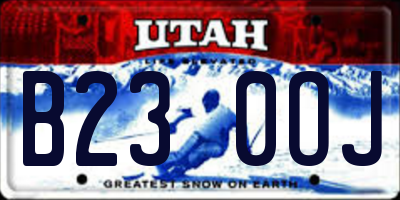UT license plate B230OJ