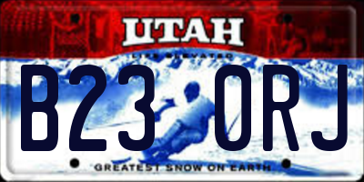 UT license plate B230RJ