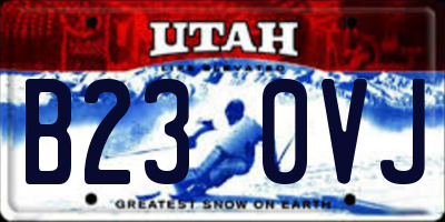UT license plate B230VJ