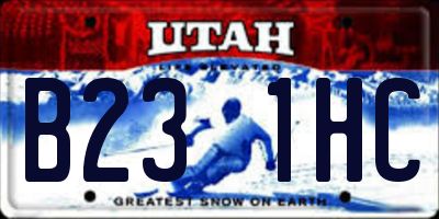 UT license plate B231HC