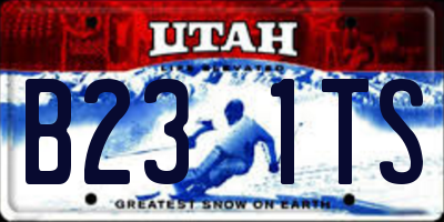 UT license plate B231TS