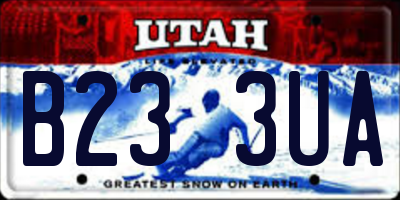 UT license plate B233UA