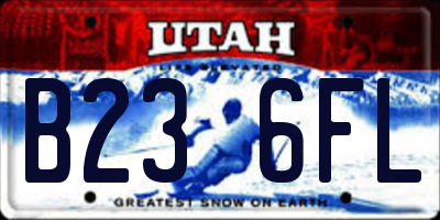 UT license plate B236FL