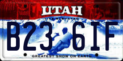 UT license plate B236IF