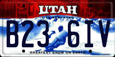 UT license plate B236IV