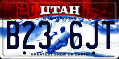 UT license plate B236JT