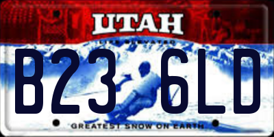 UT license plate B236LD