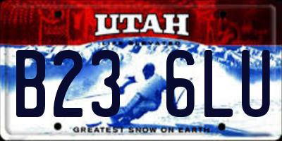 UT license plate B236LU