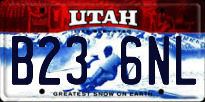 UT license plate B236NL
