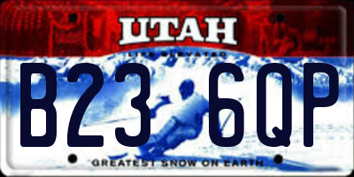 UT license plate B236QP