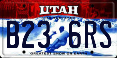 UT license plate B236RS