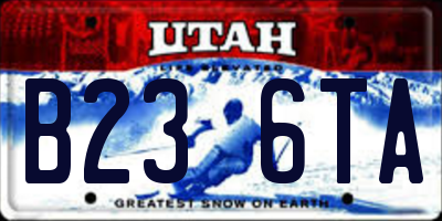 UT license plate B236TA