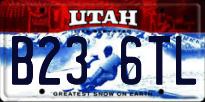 UT license plate B236TL
