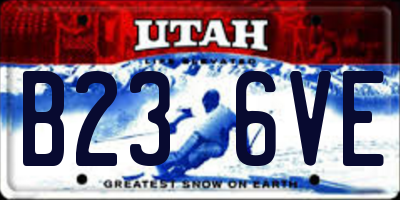 UT license plate B236VE