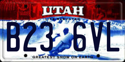 UT license plate B236VL