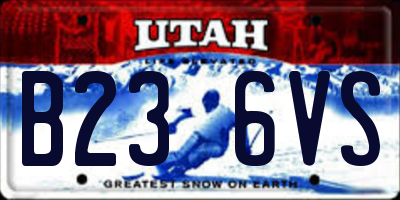 UT license plate B236VS