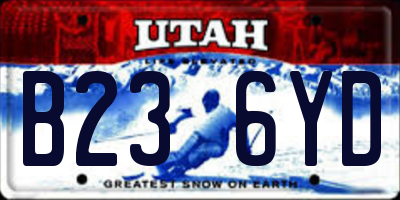 UT license plate B236YD
