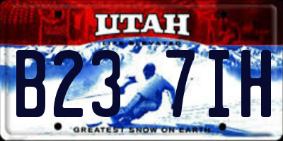 UT license plate B237IH