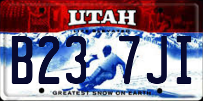 UT license plate B237JI