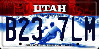 UT license plate B237LM