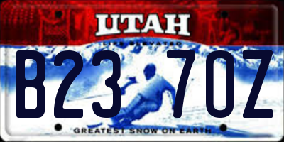 UT license plate B237OZ