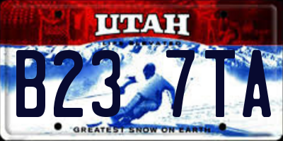 UT license plate B237TA