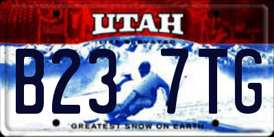 UT license plate B237TG