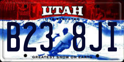 UT license plate B238JI