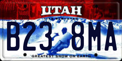UT license plate B238MA