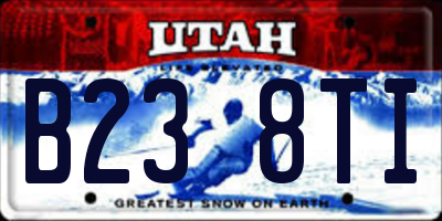UT license plate B238TI